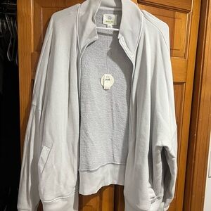 Aerie Offline Gray Zip-Up Jacket